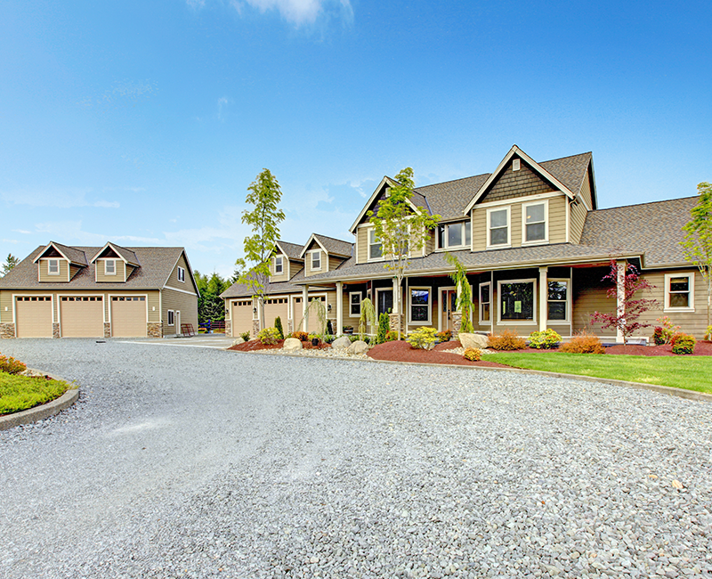 Driveway grading, base build-up, and gravel placement — RLP Diversified